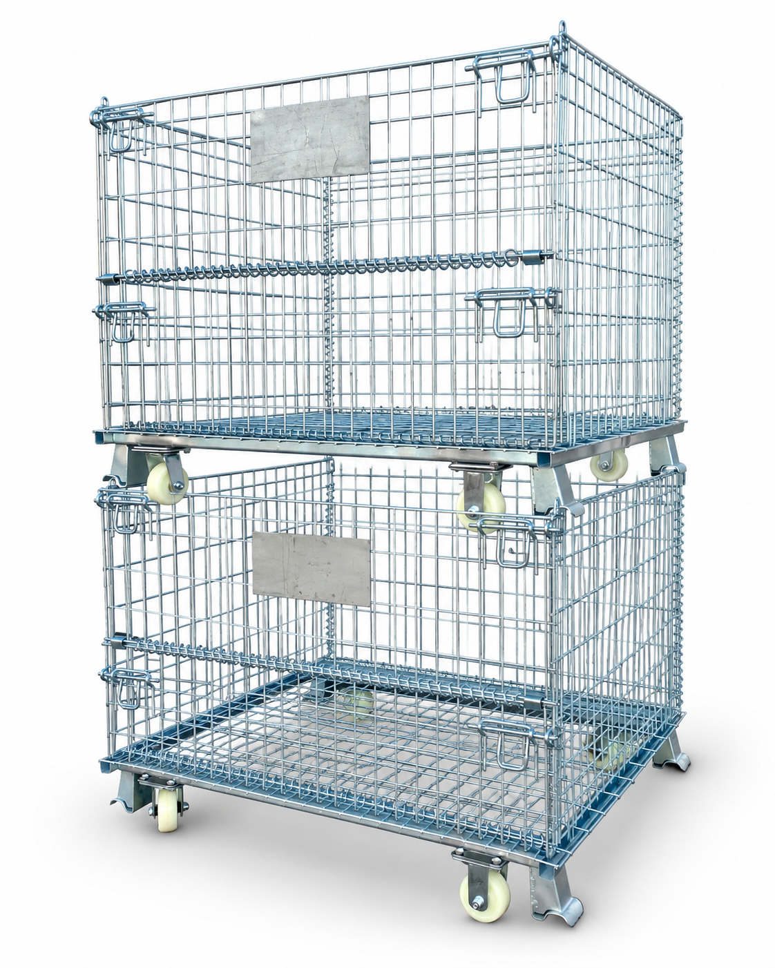 Collapsible Foldable Stackable Wire Mesh Storage Cage 1-Tonne