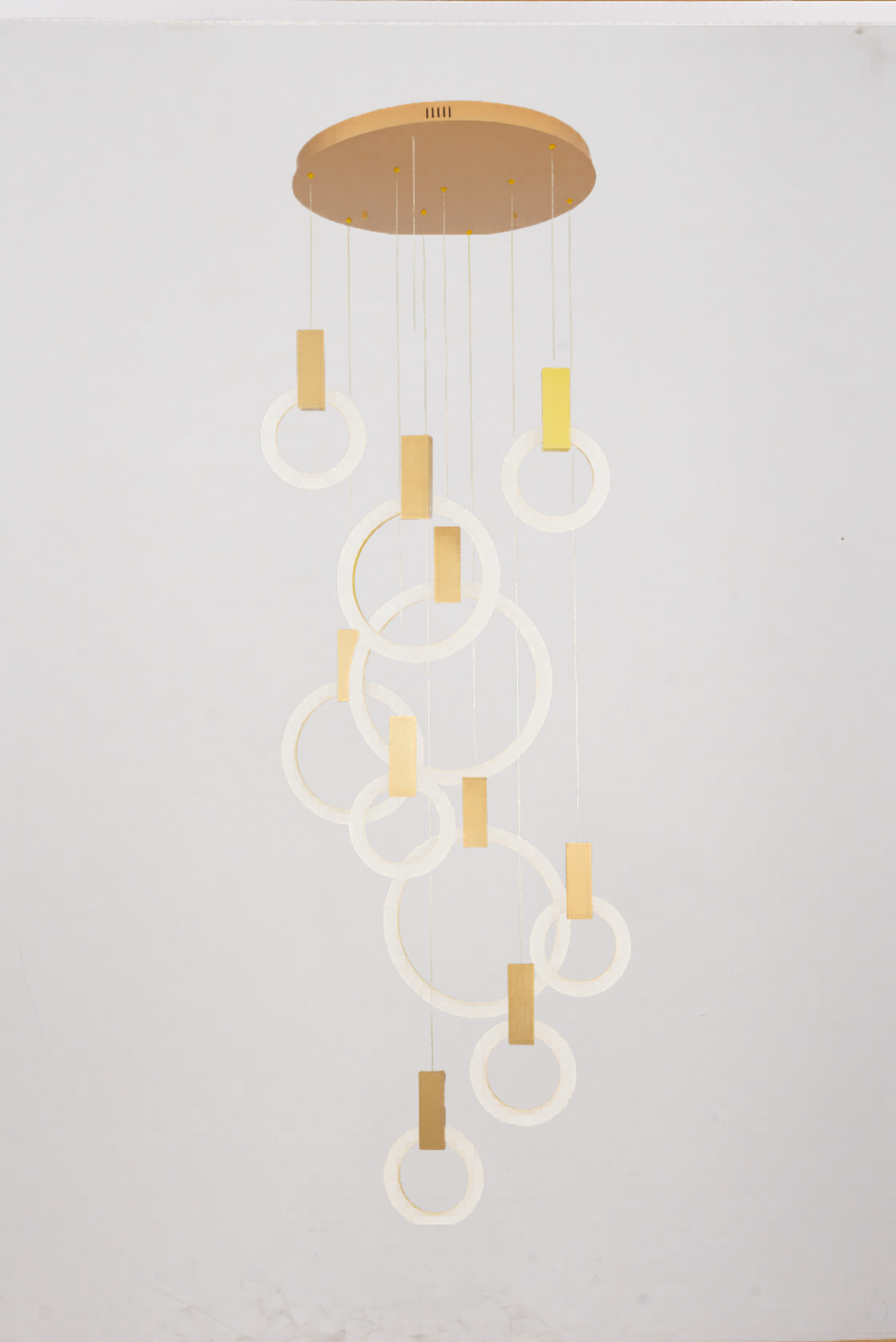 Modern Multi-Ring LED Halo Chandelier Pendant Light