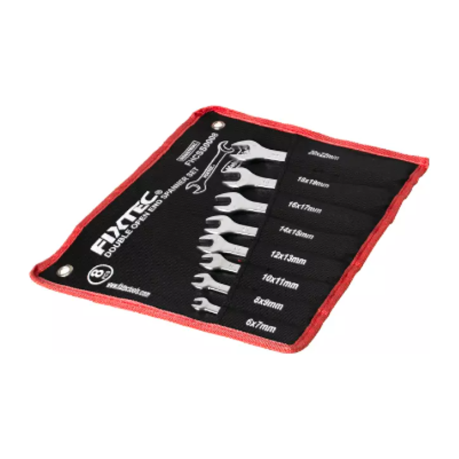 FIXTEC Double Open End Spanner Set (8 Pcs)