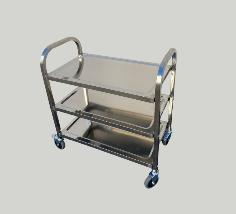 3-Tier Stainless Steel Kitchen Dining Food Cart Trolley