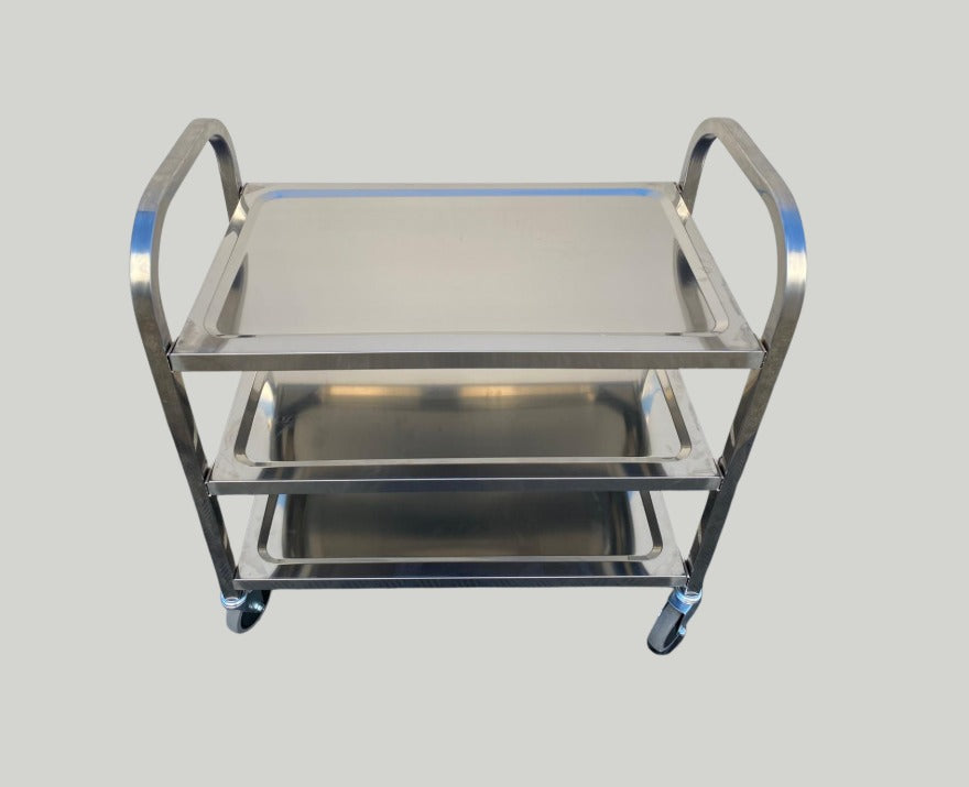 3-Tier Stainless Steel Kitchen Dining Food Cart Trolley
