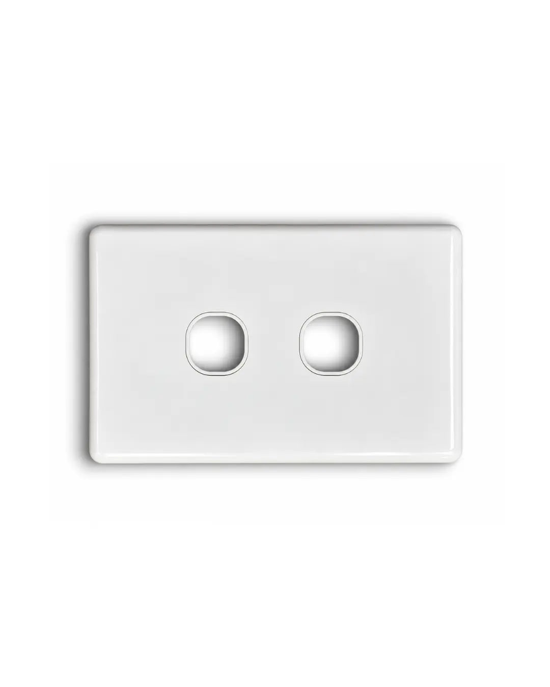 Light Switch Covers 1 & 2 Gang Switch Plates – White