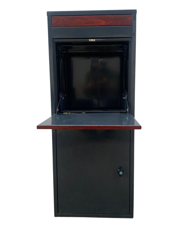 Fossa Darwin Parcel Letterbox - Charcoal