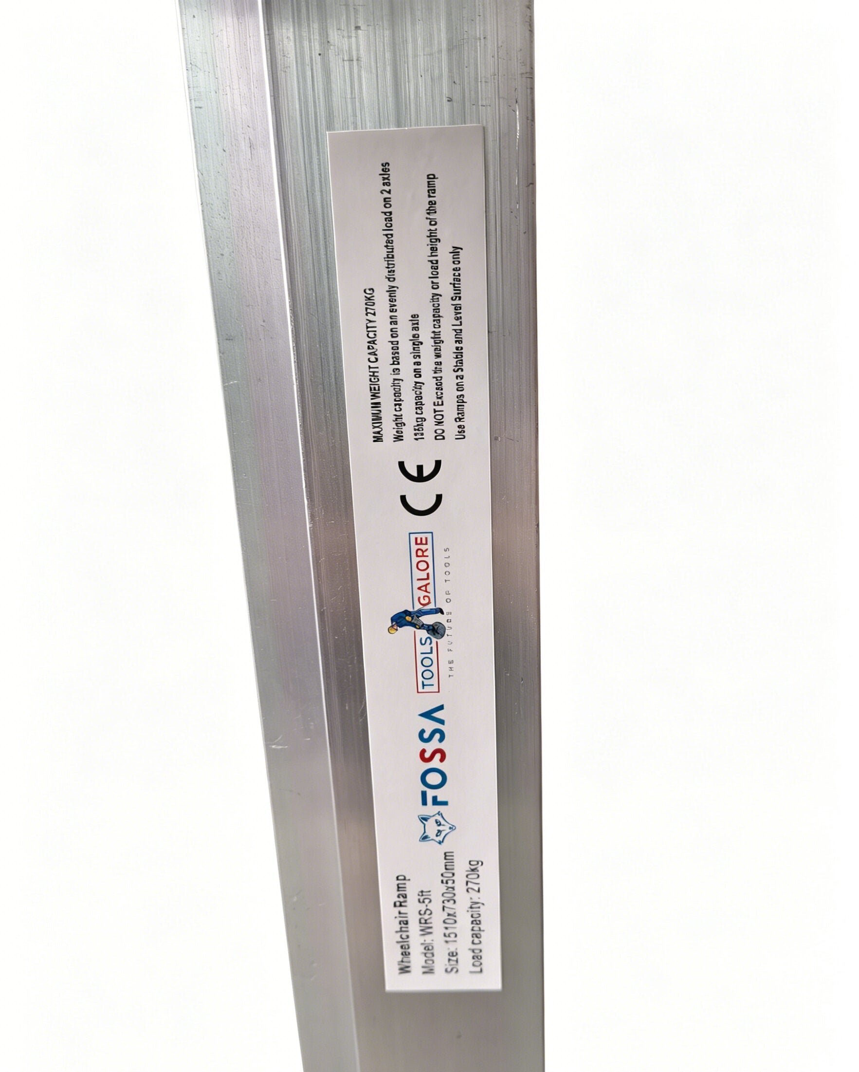 Aluminium Single Fold Wheelchair Ramp - 270kg Capacity