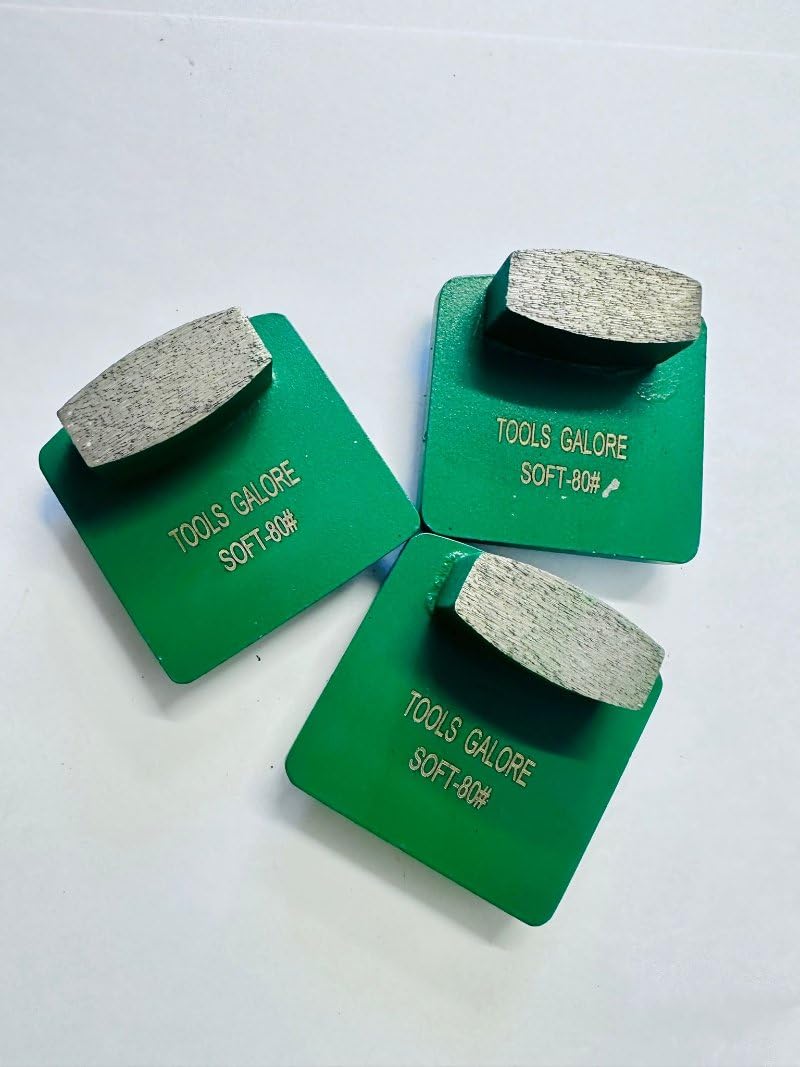 Redi-Lock Concrete Grinding Shoe 80#  Fit Husquarna  (Two Segments) - 3 pack