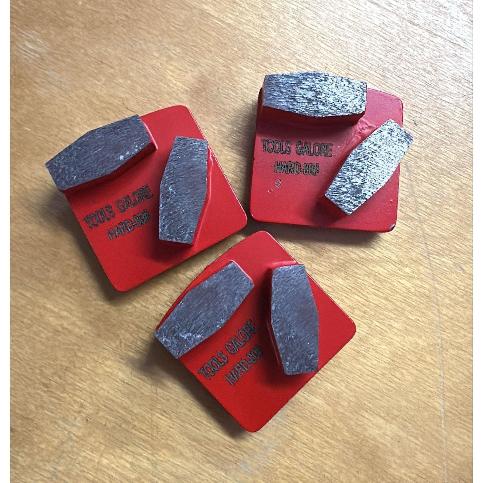 Redi-Lock Concrete Grinding Shoe 80#  Fit Husquarna  (Two Segments) - 3 pack