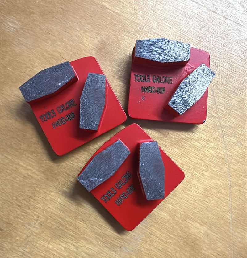 Redi-Lock Concrete Grinding Shoe 80#  Fit Husquarna  (Two Segments) - 3 pack
