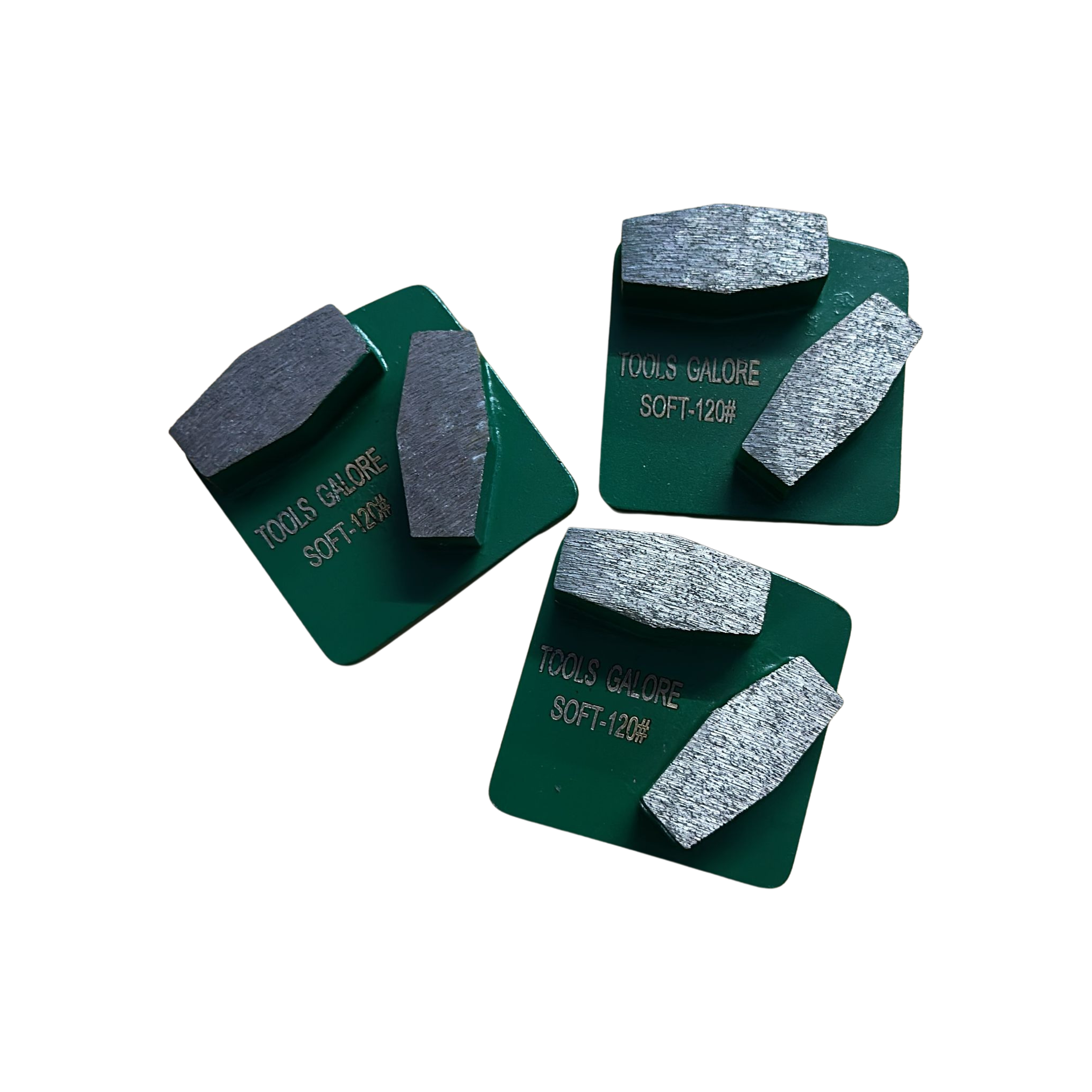 Redi-Lock Concrete Grinding Shoe 120#  Fit Husquarna  (Two Segments) - 3 pack