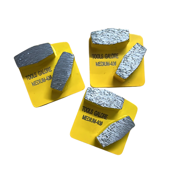 Redi-Lock Concrete Grinding Shoe 40#  Fit Husquarna  (Two Segments) - 3 pack