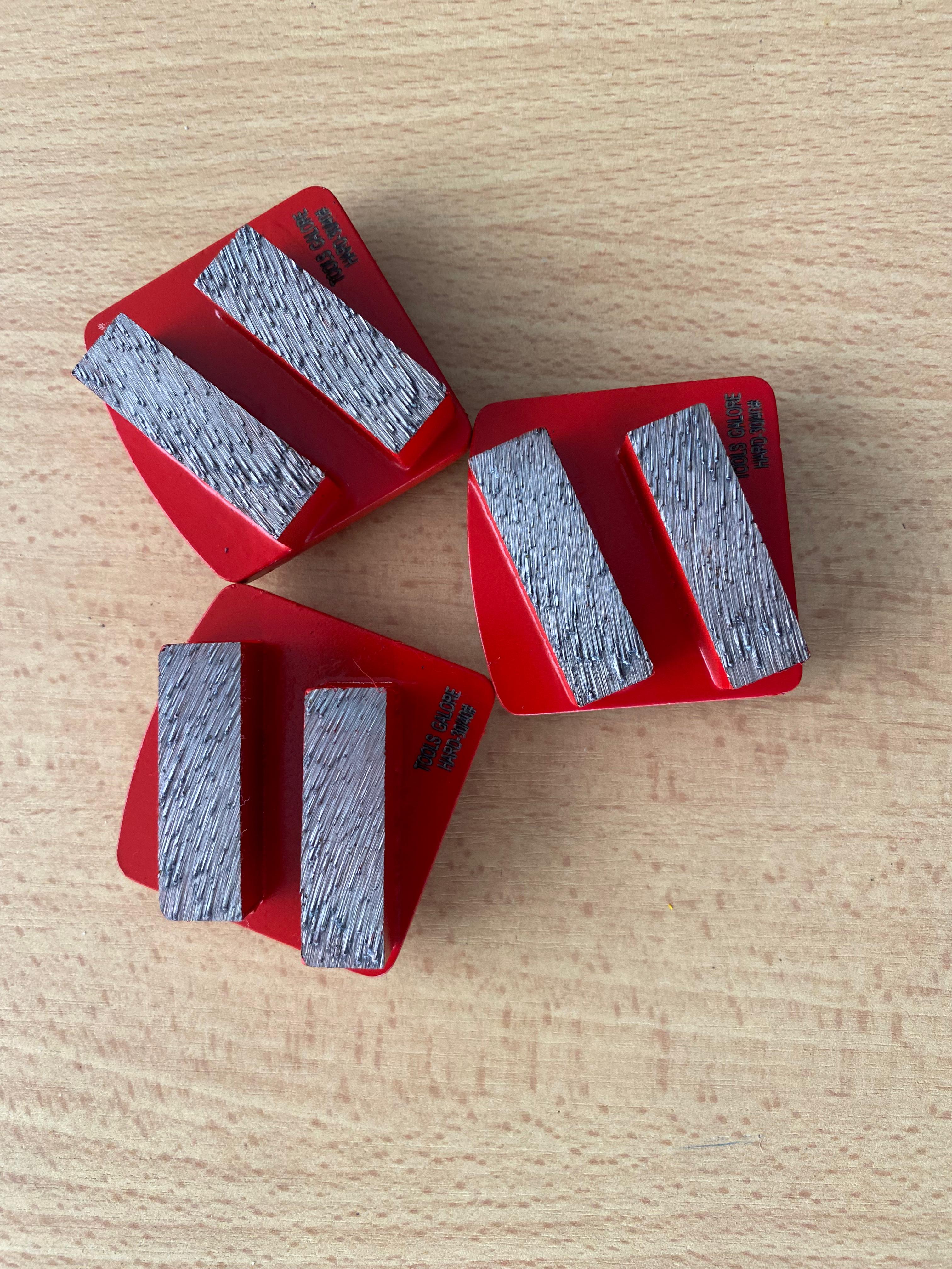 Redi-Lock Diamond Grinding Shoe 30#/40# Fit Husquarna  (Two Segments) - 3 pack