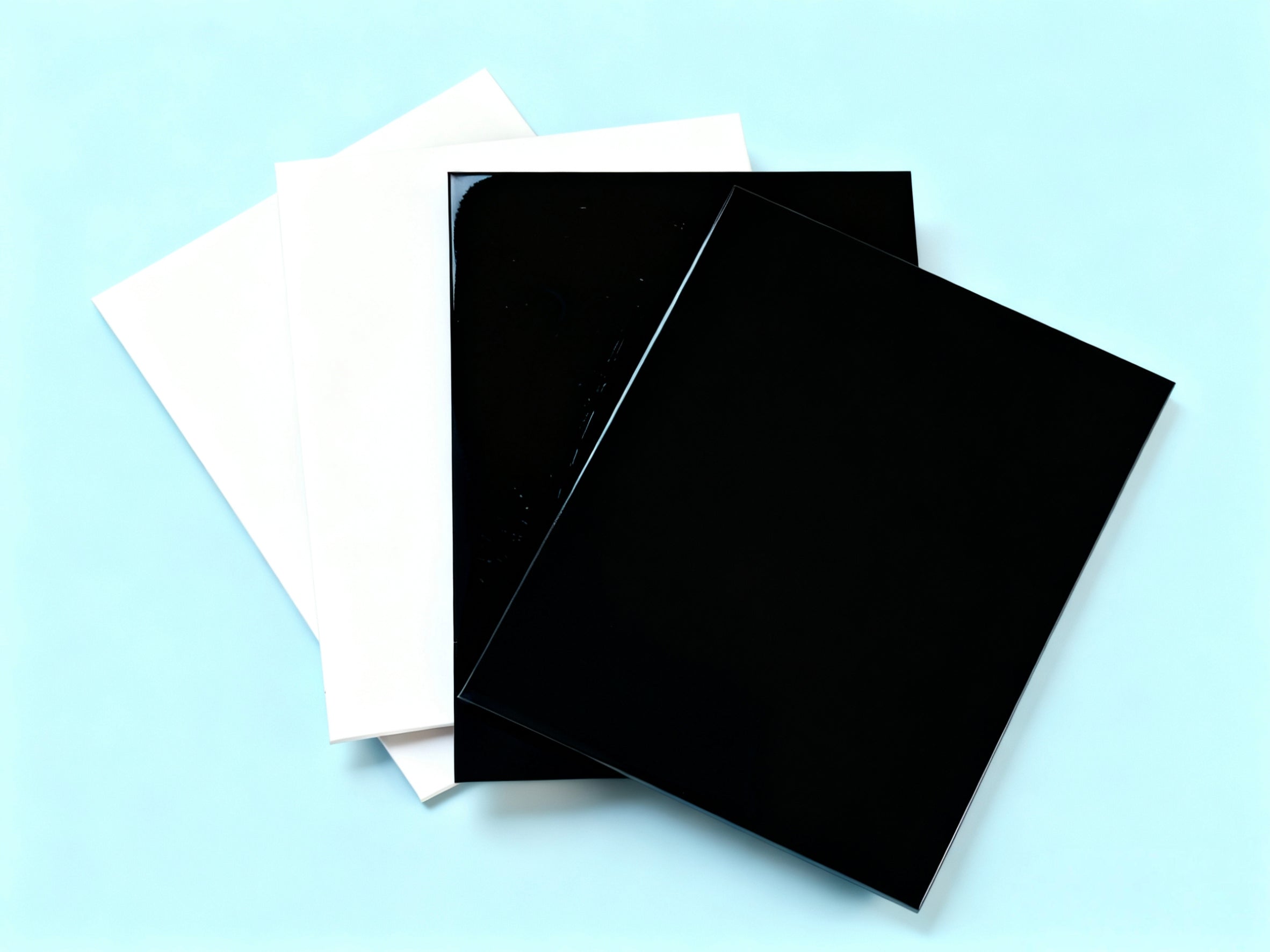 Aluminium Composite Panel (Gloss White/Gloss Black) – 1220 mm × 2440 mm