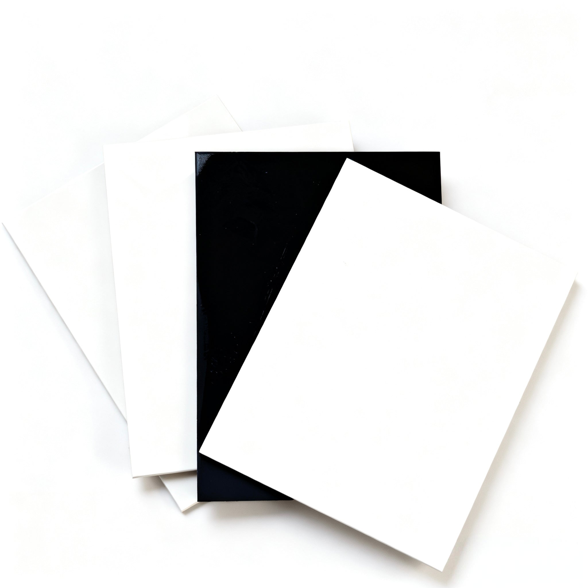 Aluminium Composite Panel (Gloss White/Gloss Black) – 1220 mm × 2440 mm
