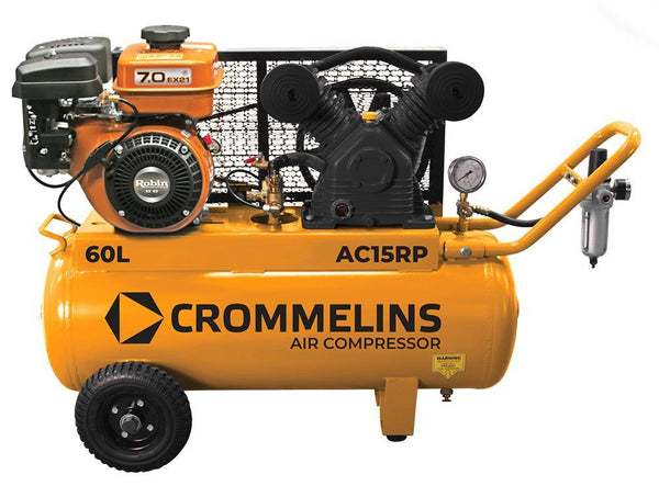Crommelins Air Compressor Petrol 60L - Toolsgalore