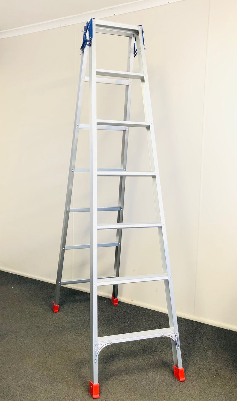 Aluminum Double Sided Step Ladder (150 kg Capacity)